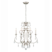 Ashton 6 Light 21.5" Chandelier in Olde Silver