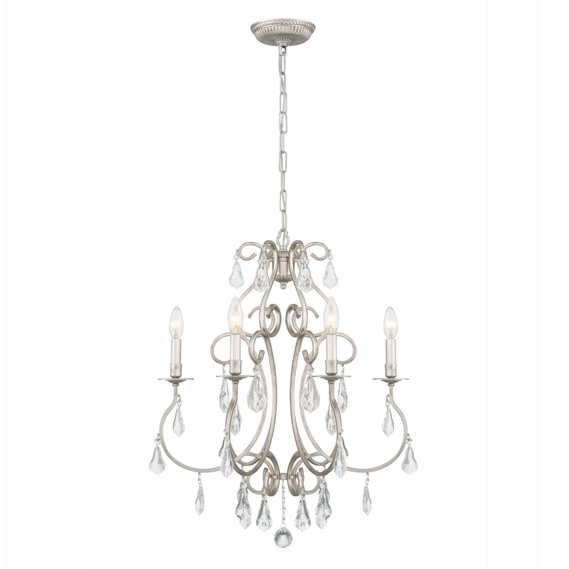 Ashton 6 Light 21.5" Chandelier in Olde Silver