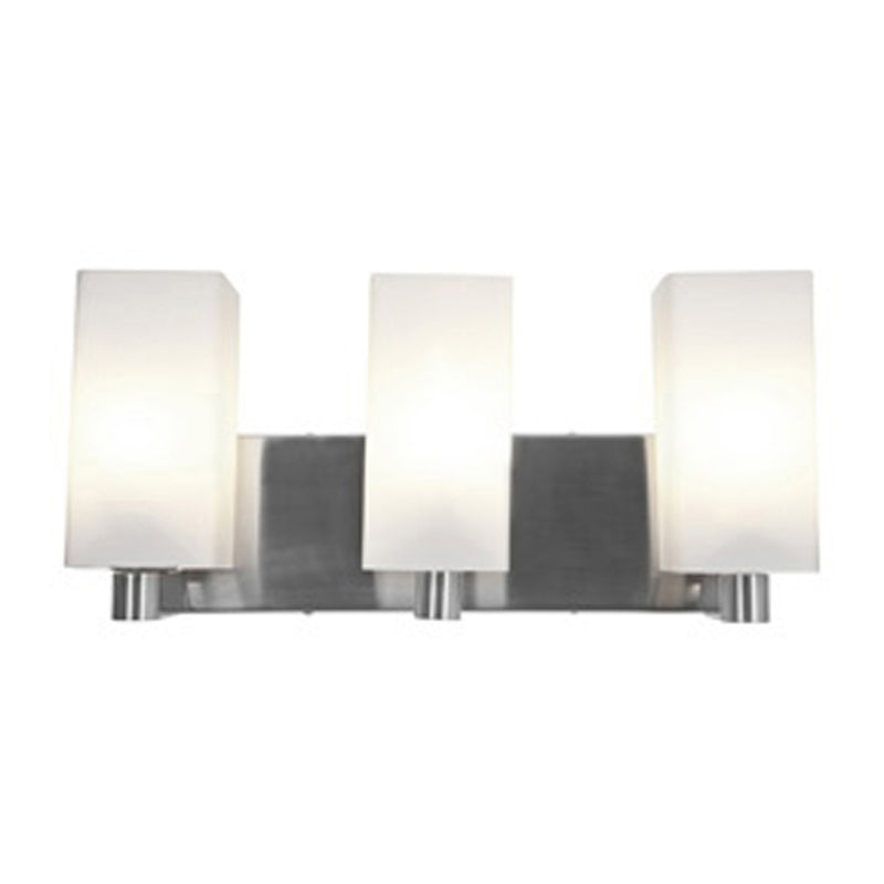 Archi 3-Light Bath Vanity Light in Brushed Steel