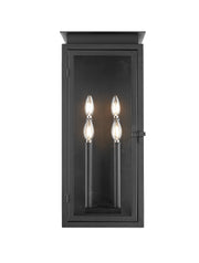 Nova 4 Light 10.5" Outdoor Wall Light in Black