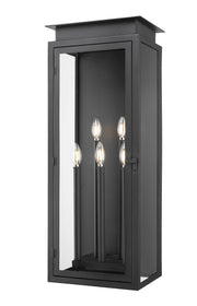 Nova 5 Light 12.5" Outdoor Wall Light in Black