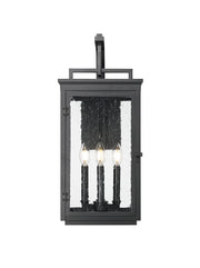 Hartwell 4 Light 10" Outdoor Wall Light in Sand Black