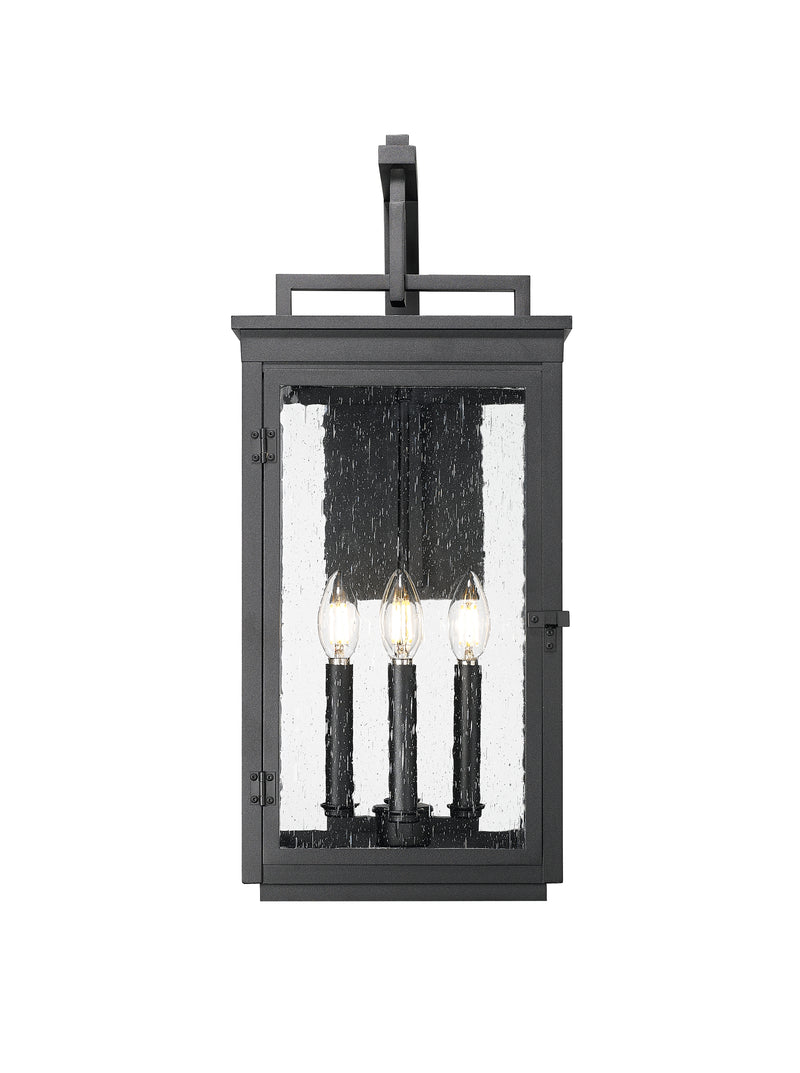 Hartwell 4 Light 10" Outdoor Wall Light in Sand Black