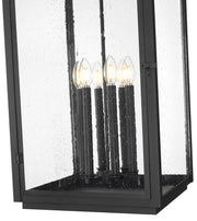 Hartwell 6 Light 15" Outdoor Chain Mount Ceiling Fixture in Sand Black