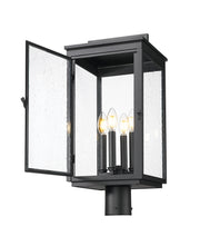 Hartwell 4 Light 10" Outdoor Post Mount Fixture in Sand Black, Post Top Only, Round Fitter