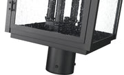 Hartwell 4 Light 10" Outdoor Post Mount Fixture in Sand Black, Post Top Only, Round Fitter