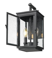 Hartwell 2 Light 6" Outdoor Wall Light in Sand Black