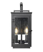 Hartwell 2 Light 6" Outdoor Wall Light in Sand Black