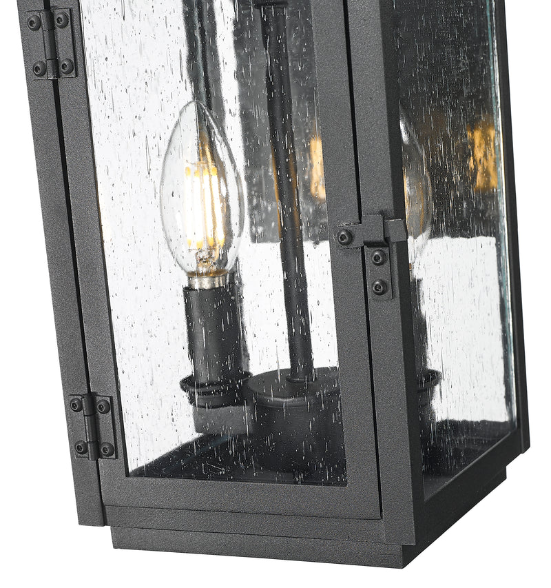 Hartwell 2 Light 6" Outdoor Wall Light in Sand Black