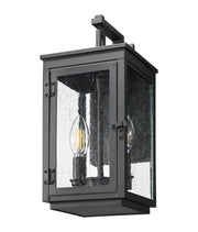 Hartwell 2 Light 6" Outdoor Wall Light in Sand Black