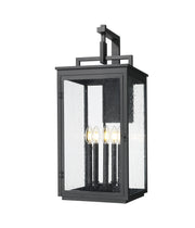 Hartwell 5 Light 12" Outdoor Wall Light in Sand Black