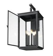 Hartwell 5 Light 12" Outdoor Wall Light in Sand Black