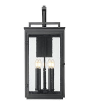 Hartwell 5 Light 12" Outdoor Wall Light in Sand Black