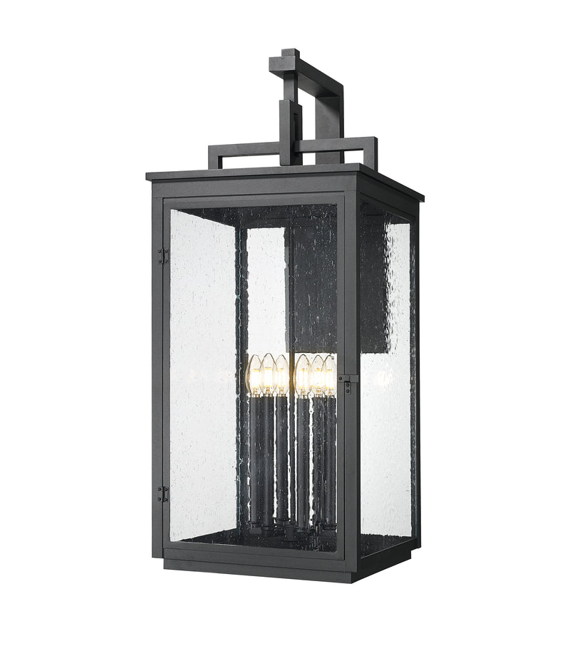 Hartwell 6 Light 15" Outdoor Wall Light in Sand Black