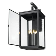 Hartwell 6 Light 15" Outdoor Wall Light in Sand Black