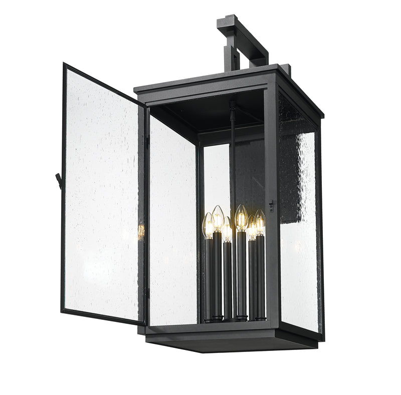 Hartwell 6 Light 15" Outdoor Wall Light in Sand Black
