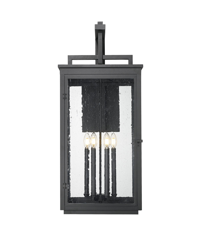 Hartwell 6 Light 15" Outdoor Wall Light in Sand Black