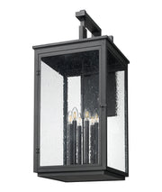 Hartwell 6 Light 15" Outdoor Wall Light in Sand Black