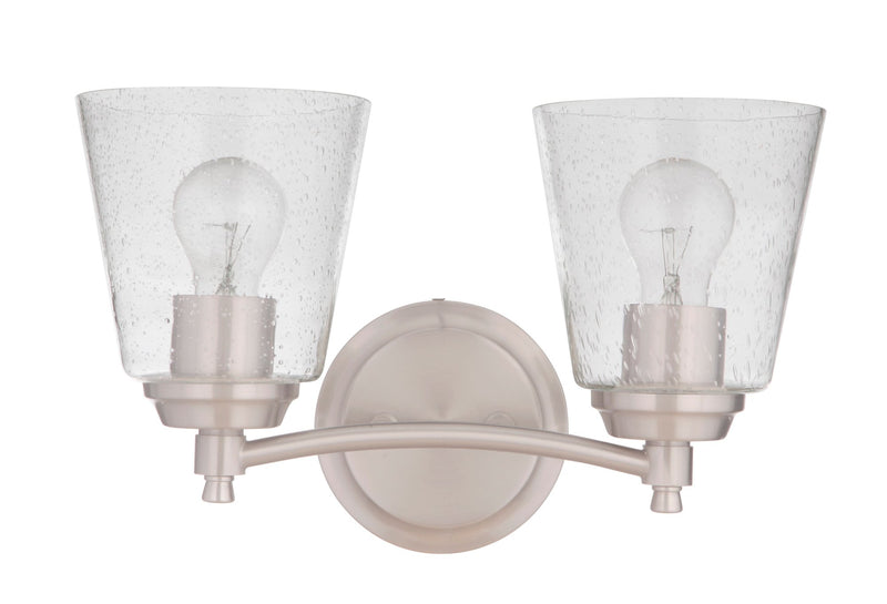 Tyler 2 Light 14" Vanity in Brushed Polished Nickel