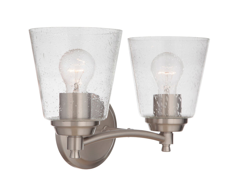 Tyler 2 Light 14" Vanity in Brushed Polished Nickel