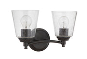 Tyler 2 Light 14" Vanity in Flat Black