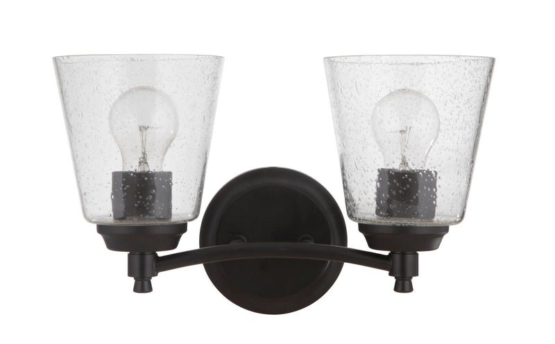 Tyler 2 Light 14" Vanity in Flat Black