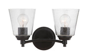 Tyler 2 Light 14" Vanity in Flat Black