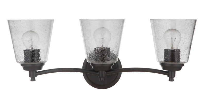 Tyler 3 Light 22.5" Vanity in Flat Black