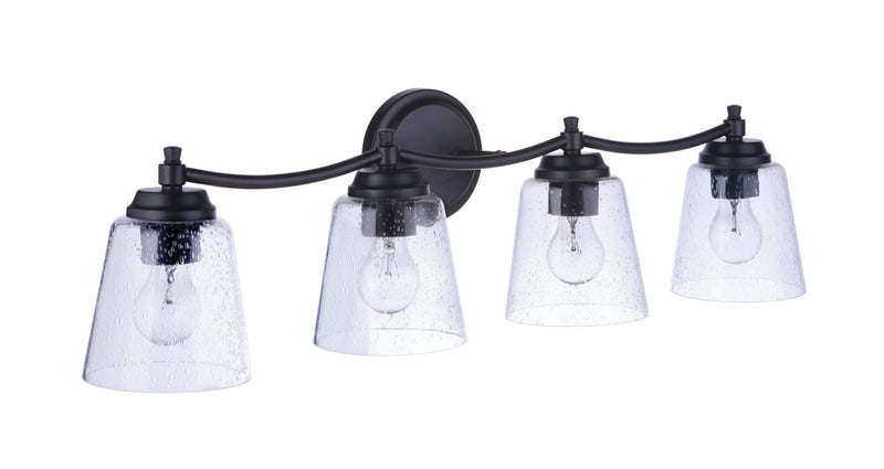 Tyler 4 Light 31" Vanity in Flat Black