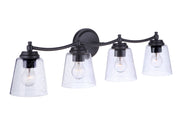 Tyler 4 Light 31" Vanity in Flat Black