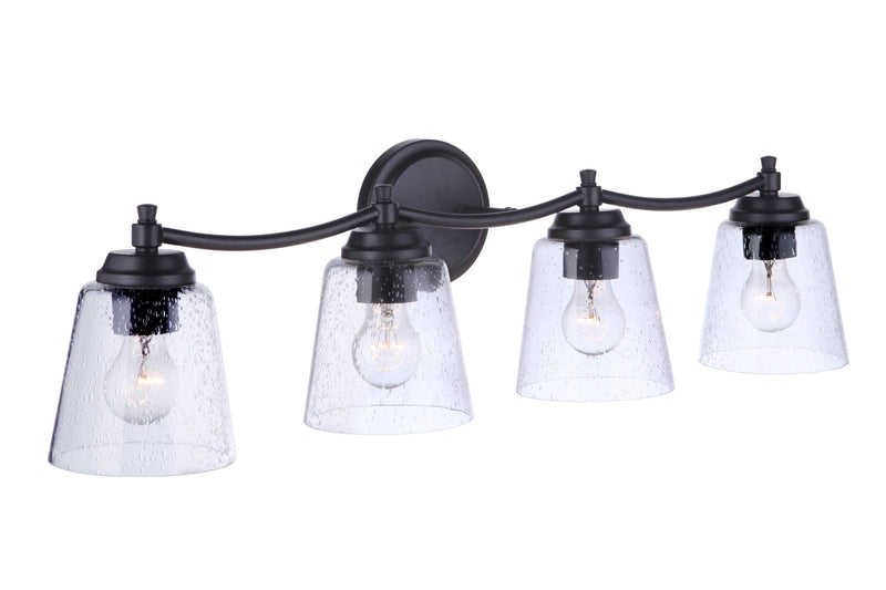 Tyler 4 Light 31" Vanity in Flat Black