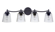Tyler 4 Light 31" Vanity in Flat Black