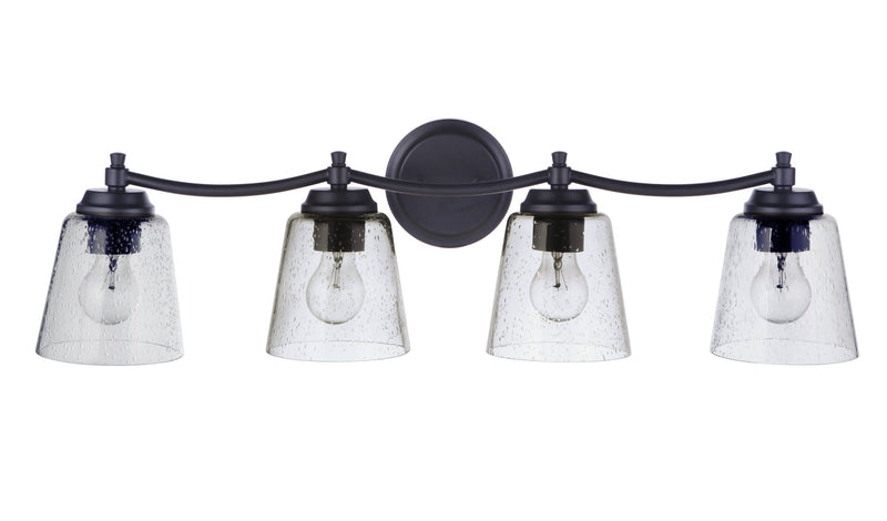 Tyler 4 Light 31" Vanity in Flat Black