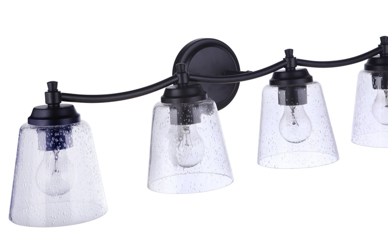 Tyler 4 Light 31" Vanity in Flat Black