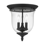 Legacy 3-Light Flush Mount in Black