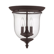 Legacy 3-Light Flush Mount in Bronze