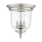 Legacy 3-Light Flush Mount in Brushed Nickel