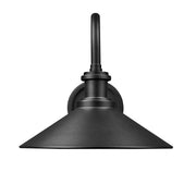 RLM 1 Light 12" Outdoor Wall Light, 11.25" Tall in Sand Black
