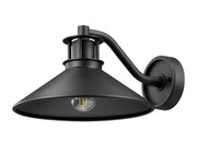RLM 1 Light 12" Outdoor Wall Light, 7.25" Tall in Sand Black
