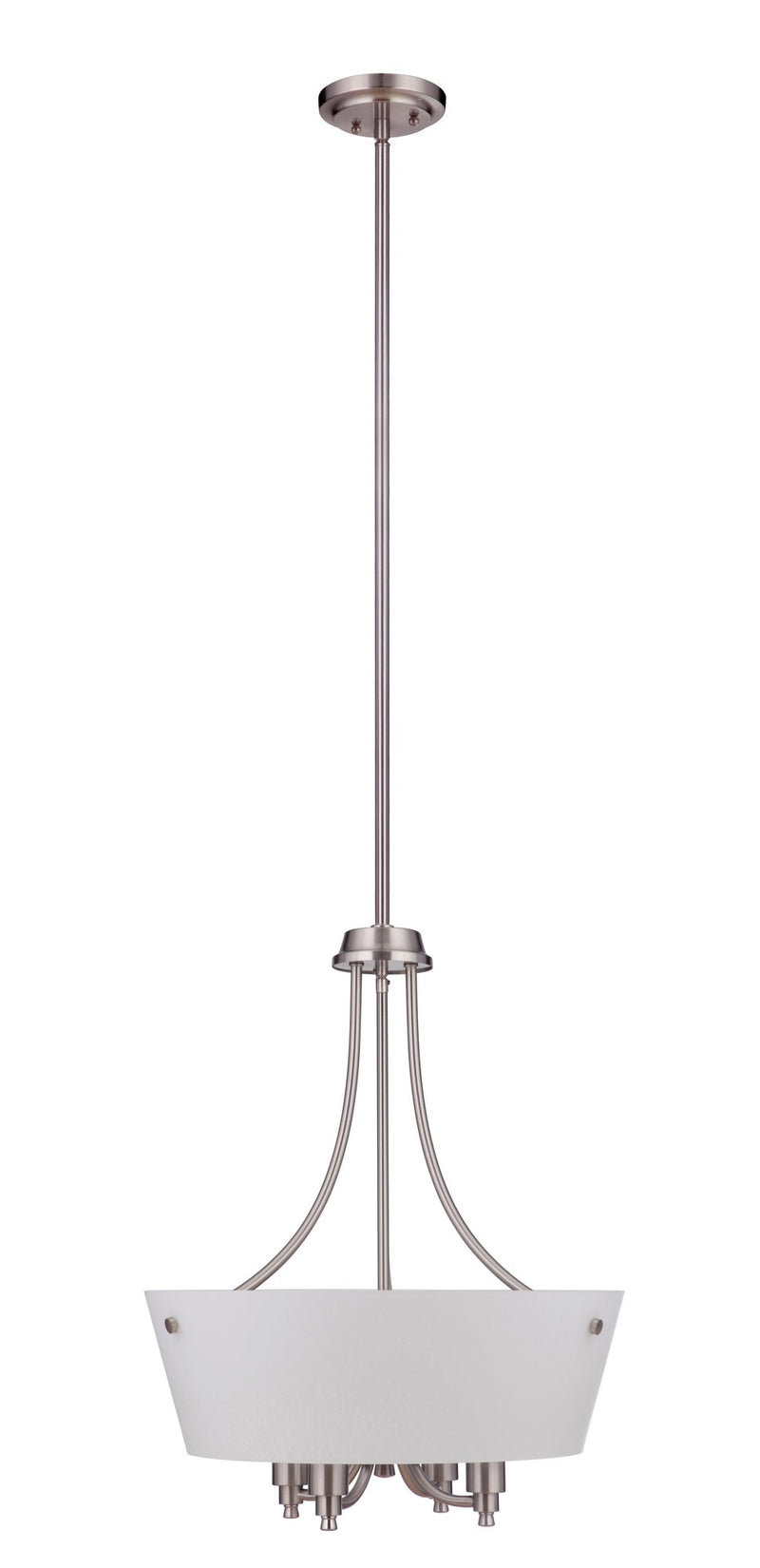 Tyler 4 Light 18.75" Foyer in Brushed Polished Nickel