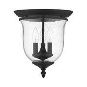 Legacy 3-Light Flush Mount in Black