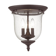 Legacy 3-Light Flush Mount in Bronze