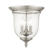 Legacy 3-Light Flush Mount in Brushed Nickel