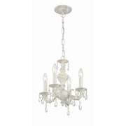 Paris Market 4 Light 13.5" Chandelier in Antique White