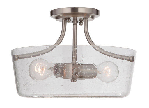 Tyler 2 Light 13" Semi Flush in Brushed Polished Nickel