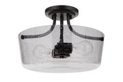 Tyler 2 Light 13" Semi Flush in Flat Black