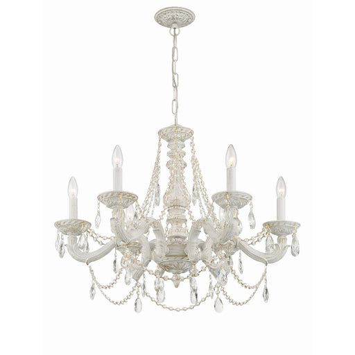 Paris Market 6 Light 28" Chandelier in Antique White