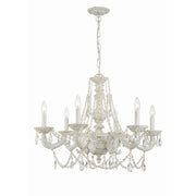 Paris Market 6 Light 28" Chandelier in Antique White