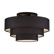 Bainbridge 4-Light Extra Large Semi-Flush Mount in Black