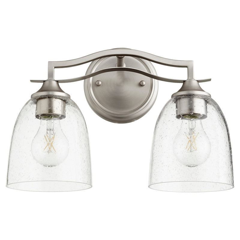 Jardin 2 Light Vanity in Satin Nickel